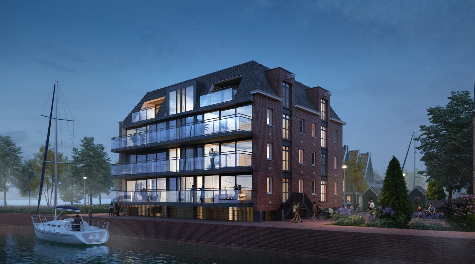 Visualisierung Abendstimmung im Nebel